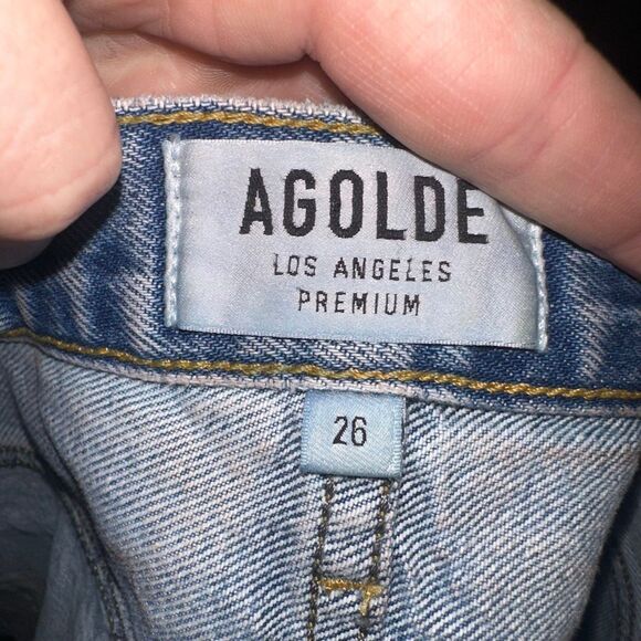 Agolde Parker cutoff raw hem size 26 normcore designer shorts - Picture 5 of 6